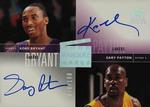 2003-04 SP Signature Edition - Marquee Marks #MM-BP Kobe Bryant / Gary Payton AU, SN100