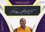 2014-15 Panini Immaculate Collection - NBA Champions Autographs #6 Kobe Bryant AU, SN75