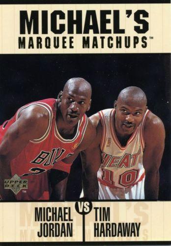 1997-98 Upper Deck Michael Jordan's Marquee Matchups #MM2 Michael Jordan / Tim Hardaway