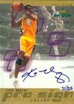 2000-01 Upper Deck MVP - ProSign Gold #KB Kobe Bryant AU, SN25