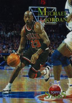 1996-97 Topps Stars - Finest Atomic Refractors #124 Michael Jordan