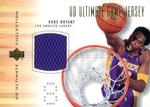 2000-01 Upper Deck Ultimate Collection - Game Jerseys Gold #KB-J Kobe Bryant MEM