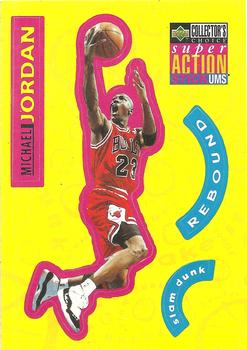 1996-97 Collector's Choice - Super Action Stick-Ums 1 #S30 Michael Jordan