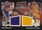 2016-17 Panini Aficionado - Dual Authentics #14 Kobe Bryant / Shaquille O'Neal MEM, SN299