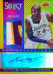 2013-14 Panini Select - Top Selections Jersey Autographs Prizms Gold #18 Kobe Bryant AU, MEM, SN10