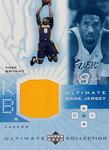 2001-02 Upper Deck Ultimate Collection - Ultimate Game Jerseys #KB Kobe Bryant MEM, SN250 MEM: Jersey