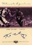 2000-01 Upper Deck Ultimate Collection - Signatures Silver #KB-SI Kobe Bryant AU, SN75