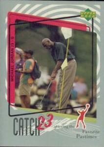 1997-98 Upper Deck NBA Stickers (European) #MJ160 Michael Jordan - Favorite Pastimes