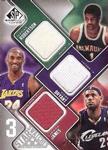 2009-10 SP Game Used - 3 Star Swatches #3S-BMJ Kobe Bryant / LeBron James / Oscar Robertson MEM, SN299