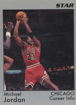 1991 Star Michael Jordan (Unlicensed) - Gray Border #4 Michael Jordan - Career Info