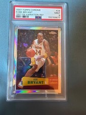 2007-08 Topps Chrome Refractor #24 Kobe Bryant