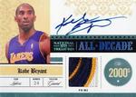 2009-10 Playoff National Treasures - All Decade Materials Prime Signatures #14 Kobe Bryant AU, MEM, SN10