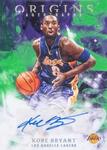 2019-20 Panini Origins - Autographs Green #AG-KBR Kobe Bryant AU, SN5, EXCH