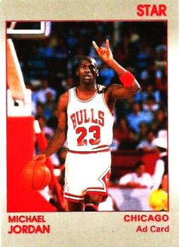 1990-91 Star NBA Ad Cards #NNO Michael Jordan - calling play