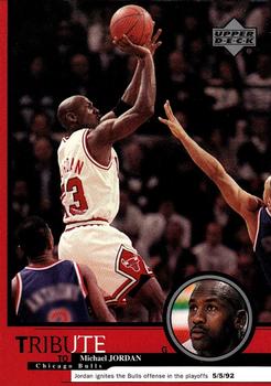 1999 Upper Deck Tribute to Michael Jordan #13 Michael Jordan (Bulls playoffs 5/5/92)