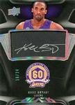 2008-09 UD Black - Commemorative Logo Autographs #C-KB Kobe Bryant AU, SN24