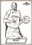 2008-09 Topps Hardwood - Sketches #HS-KB Kobe Bryant SN1, SKH