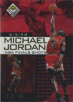 1998-99 UD Choice Preview - Michael Jordan NBA Finals Shots #2 Michael Jordan