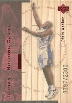 1998 Upper Deck Hardcourt - Jordan Holding Court Red #J29 Chris Webber / Michael Jordan
