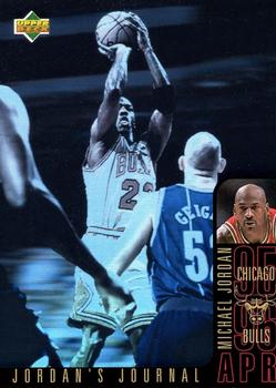 1996-97 Collector's Choice French - Jordan's Journal #J6 Michael Jordan - April