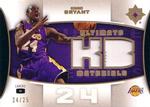 2007-08 Upper Deck Ultimate Collection - Ultimate Materials Patches #ULT-KB Kobe Bryant MEM, SN25