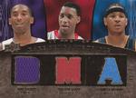 2007-08 Upper Deck Premier - Rare Remnants Triple Gold #RR3-BMA Kobe Bryant / Tracy McGrady / Carmelo Anthony MEM, SN50