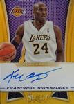 2013-14 Panini Select - Franchise Signatures Gold #20 Kobe Bryant AU, SN10