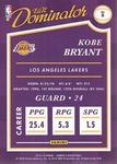 2015-16 Donruss - Elite Dominator Veterans Gold #8 Kobe Bryant SN10
