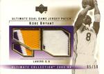 2003-04 Upper Deck Ultimate Collection - Patches Dual #KB-2P Kobe Bryant MEM, SN50