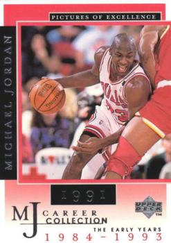 1998 Upper Deck Michael Jordan Career Collection #14 Michael Jordan/Pictures of Excellence 1991