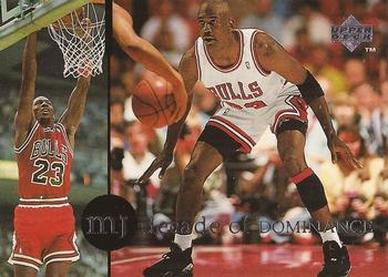 1994-95 Collector's Choice French - Michael Jordan Rare Air Decade of Dominance #J6 Michael Jordan