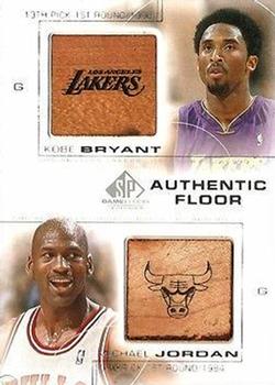 2000-01 SP Game Floor - Authentic Floor Combos #C24 Kobe Bryant / Michael Jordan
