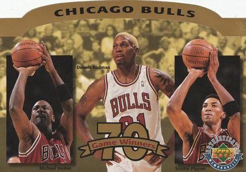 1996 Upper Deck Authenticated Chicago Bulls 70-Game Winners #NNO Chicago Bulls - 70-Game Winners
