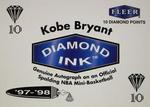 1997-98 Fleer - Diamond Ink 10 Points #NNO Kobe Bryant
