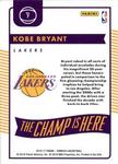 2016-17 Donruss - The Champ is Here Press Proof Blue #7 Kobe Bryant SN99