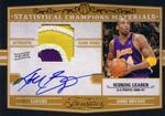 2009-10 Panini Timeless Treasures - Statistical Champions Materials Prime Signatures #4 Kobe Bryant AU, MEM, SN10