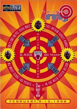 1997-98 Collector's Choice - MJ BULLSeye #B10 Michael Jordan - 2,500+ or February 9-15 (W)