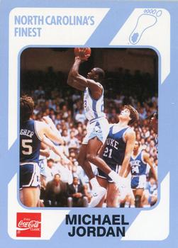 1989 Collegiate Collection North Carolina's Finest #18 Michael Jordan - ERR: No R mark on front