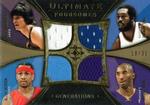 2008-09 Upper Deck Ultimate Collection - Ultimate Foursomes Generations Jerseys #UFC-SGRD Kobe Bryant / Earl Monroe / Allen Iverson / Pete Maravich MEM, SN35