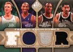 2009-10 SP Game Used - Fabric Foursome 125 #F4-BGBR Kobe Bryant / George Gervin / Larry Bird / David Robinson MEM, SN125