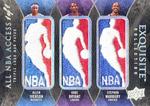 2007-08 Upper Deck Exquisite Collection - Logoman Triples All NBA Access #NBA-BIM Kobe Bryant / Allen Iverson / Stephon Marbury MEM, SN1
