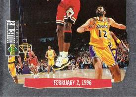 1996-97 Collector's Choice Italian Stickers #89 Michael Jordan - Bulls Victory Tour
