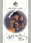 2000-01 SP Authentic - Sign of the Times Platinum #KB Kobe Bryant AU, SN8