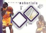 2000-01 SPx - Winning Materials #KB2 Kobe Bryant MEM MEM: Game Jersey / Shoe