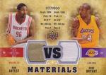 2009-10 Upper Deck - VS Materials #VS-BA Kobe Bryant / Ron Artest MEM, SN600