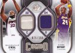 2009-10 SP Game Used - Combo Materials 155 #CM-BS Kobe Bryant / Shaquille O'Neal MEM, SN155