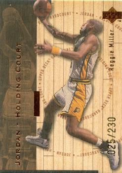 1998 Upper Deck Hardcourt - Jordan Holding Court Bronze #J11 Reggie Miller / Michael Jordan