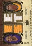2008-09 Upper Deck Premier - Remnants Quad Conference #PR4-BD Kobe Bryant / Kevin Durant MEM, SN25