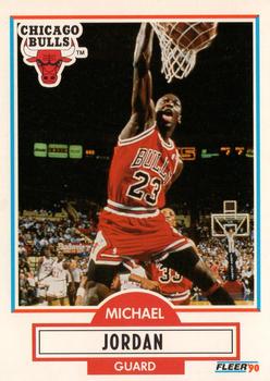 1990-91 Fleer #26 Michael Jordan - UER: States he led league in scoring 3 straight years, should be 4