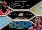 2008-09 UD Black - Dual Autographs #DA-JB Kobe Bryant / Michael Jordan AU, SN15